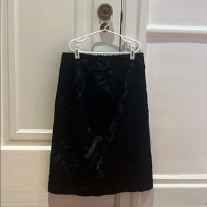 Club Monaco crushed velvet skirt